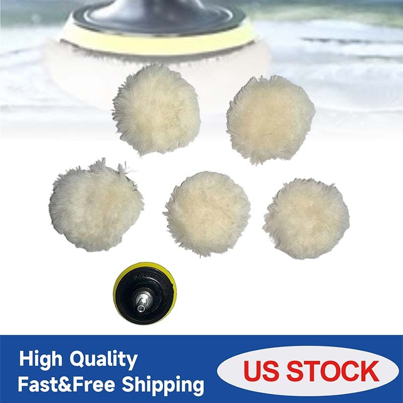 7X 3 Inch Buffing Sponge Pads New Car Polishing Waxing Kit for Drill Polisher