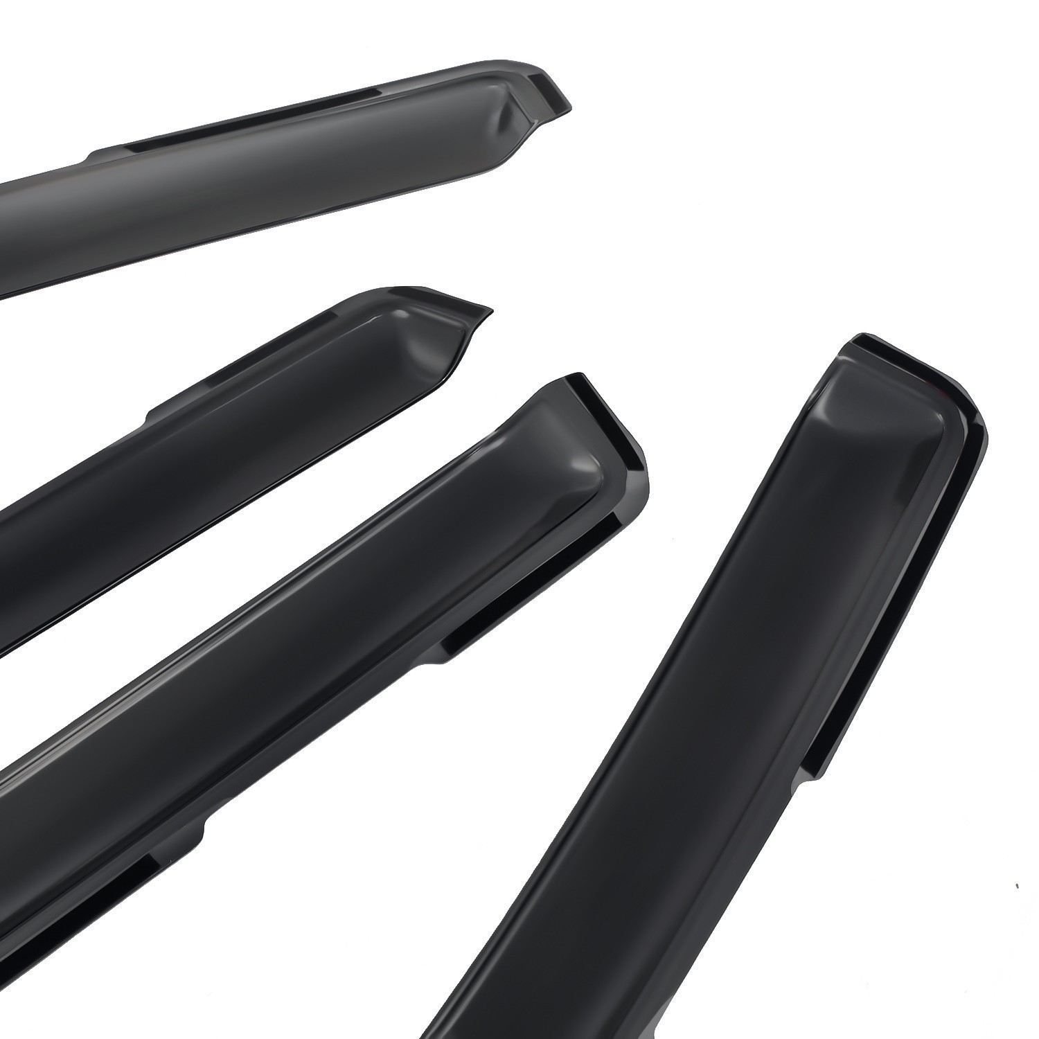 For 09-18 Ram 1500 2500 3500 Crew Cab In-Channel Window Visors Vent Rain Guards