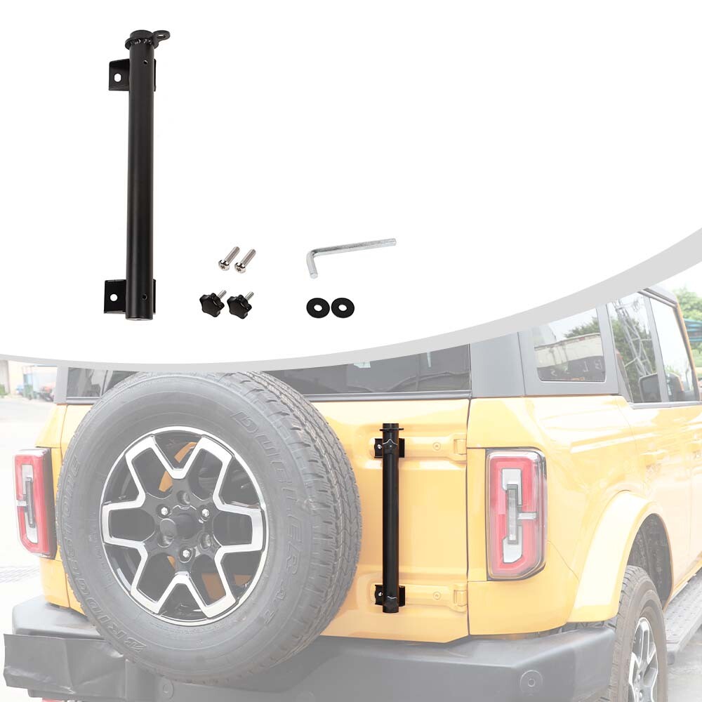 1x Tailgate Mount Flag Pole Antenna Holder Accessories For Ford Bronco 2/4 Doors