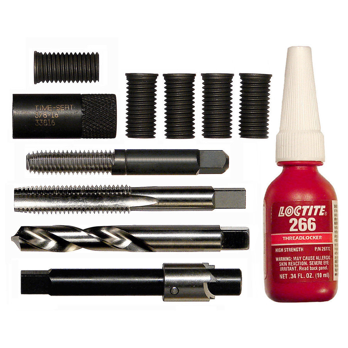 Time-Sert 0381F 3/8-16 Harley Davidson Head Bolt Kit – FREE SHIPPING!