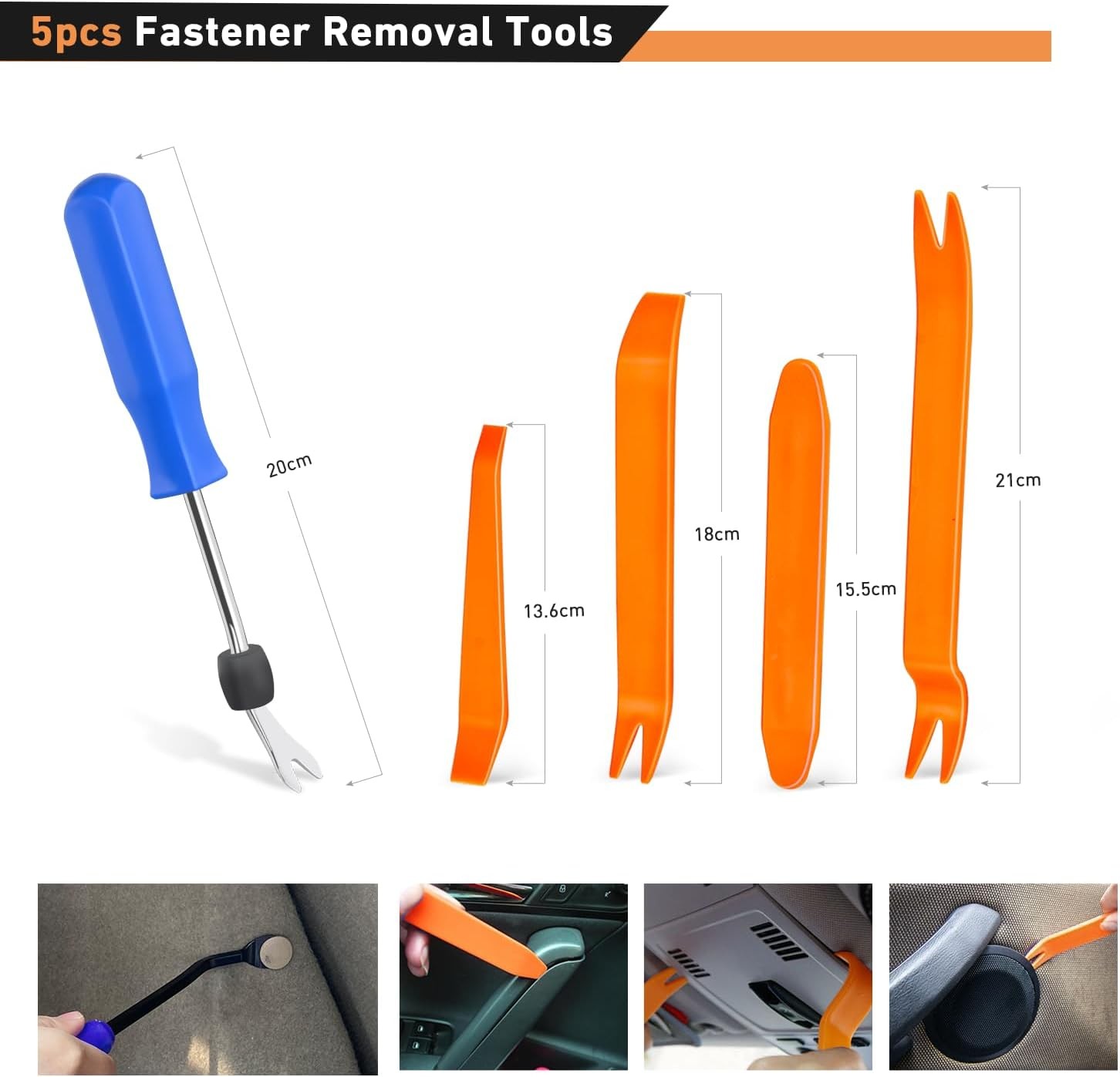 1295PCS Car Retainer Auto Fasteners Body Plastic Trim Clips Pin Rivet Bumper Kit