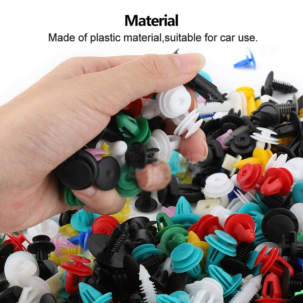 500PCS Mixed Auto Door Panel Clips Fixing Fastener Car Interior Trim Rivet