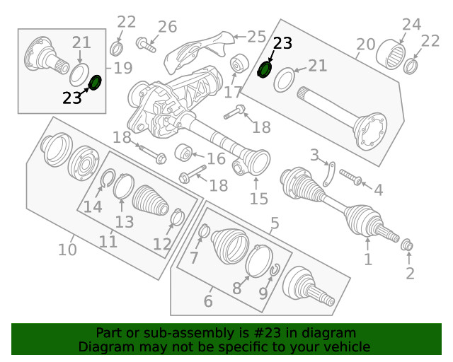 Genuine Porsche Output Shaft Clip 958-349-413-10