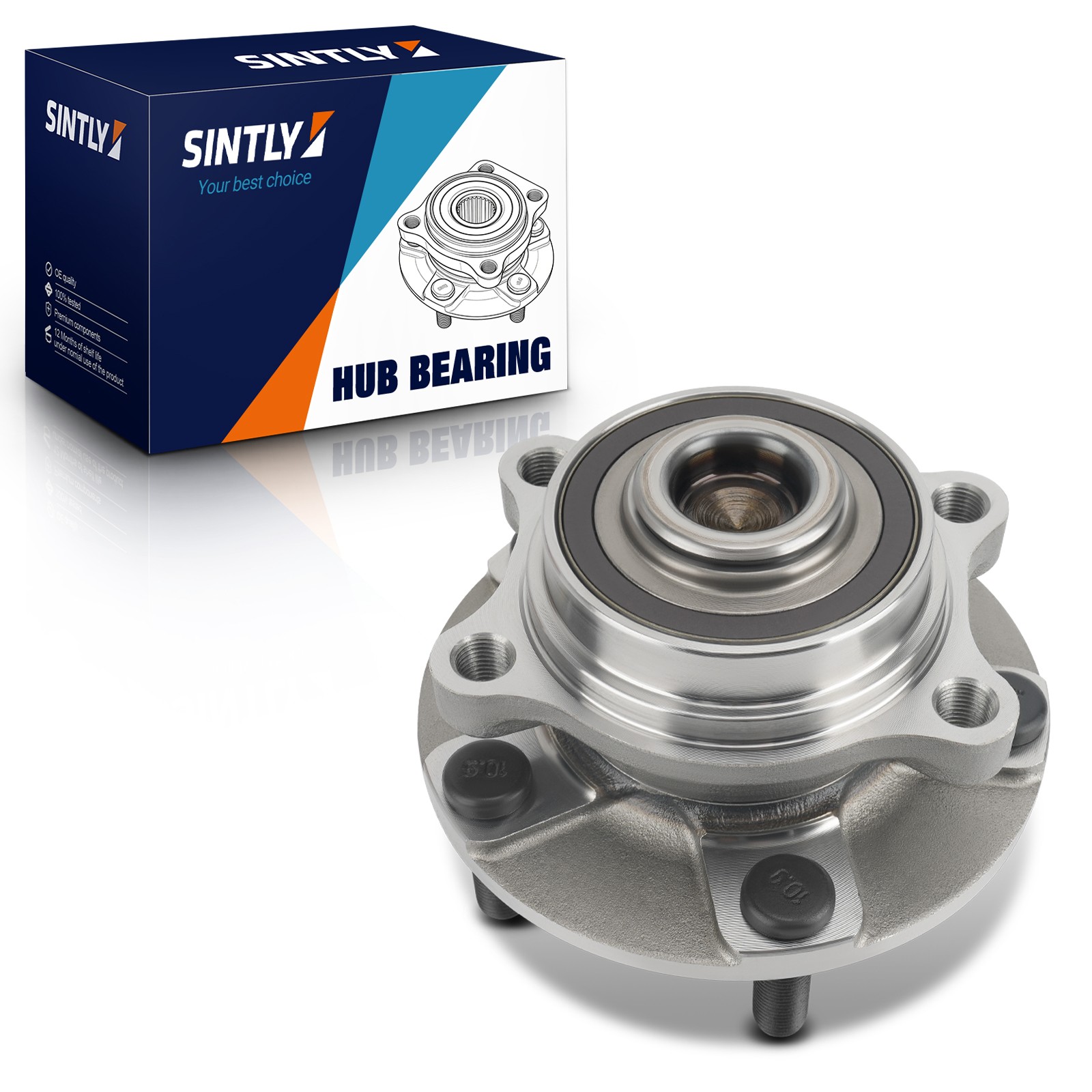 SINTLY Front Wheel Hub Bearing Assembly for Infiniti G35 Nissan 350Z 40202AL510