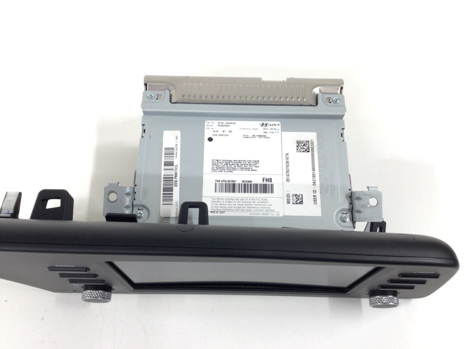 2021-2023 HYUNDAI ELANTRA SATELITE RADIO RECEIVER 8″ DISPLAY 96160-AA240LS5 OEM