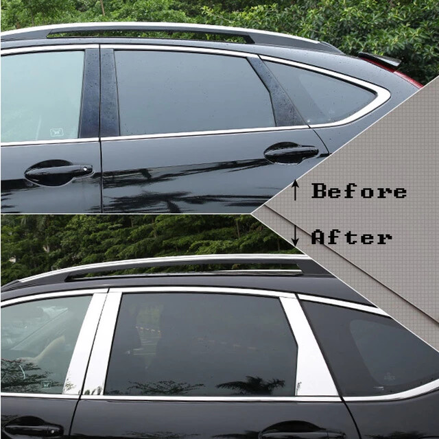 For 2017-2022 Honda CRV CR-V 6PC Stainless Steel Chrome Pillar Post Trim