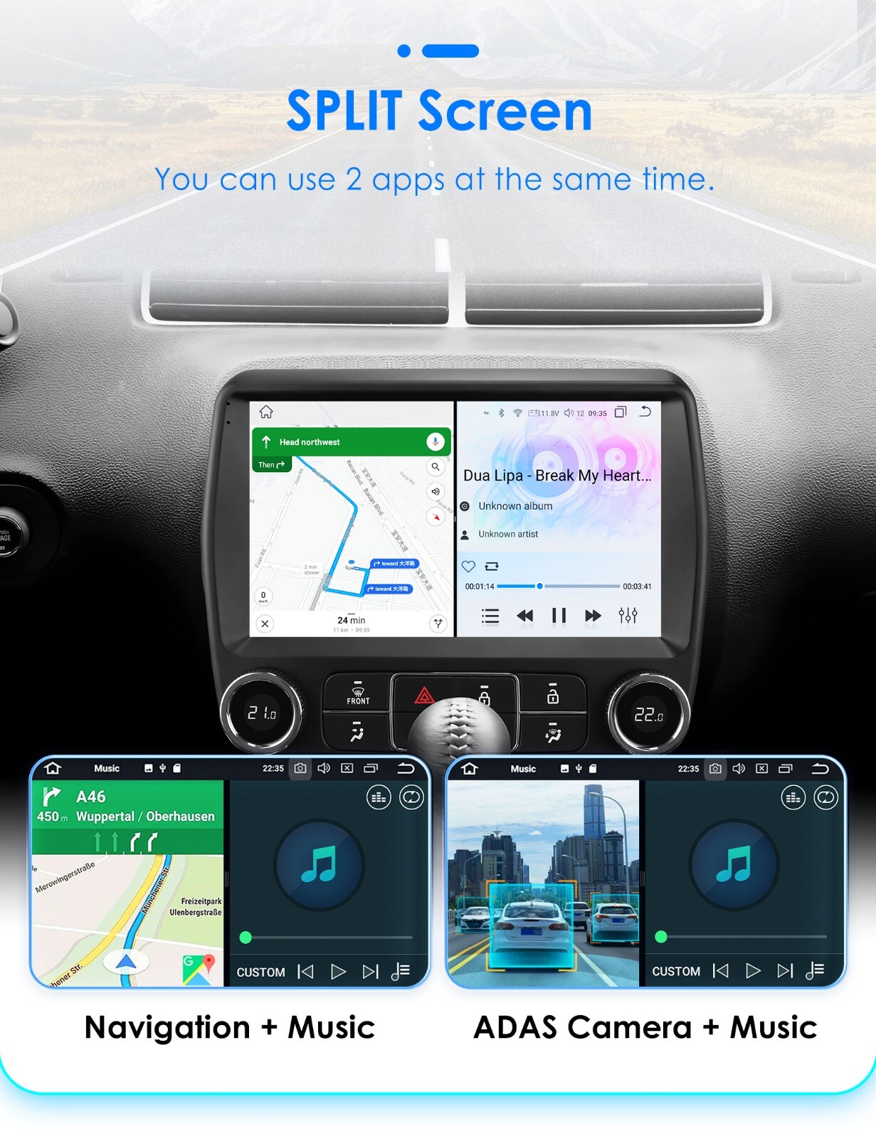 For Chevrolet Camaro 2010-2015 Android14 Apple CarPlay Car Stereo Radio GPS Nav