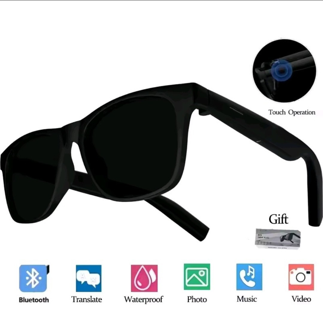 Smart AI Glasses Lenovo Bluetooth Call HD Camera Voice Assistant Music Player