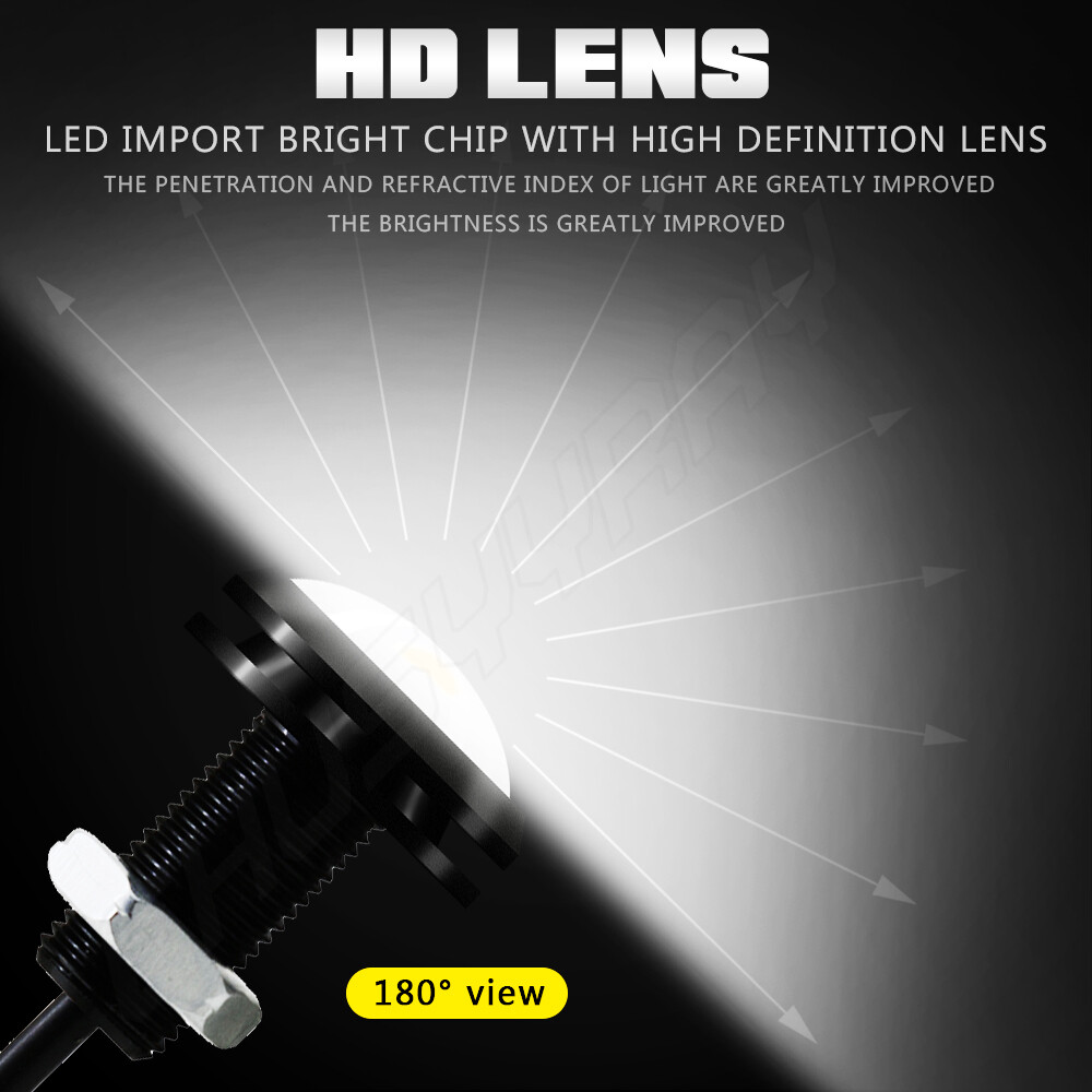 White DC 12V 15W Eagle Eye LED Daytime Running DRL Backup Light Car Auto Lamp
