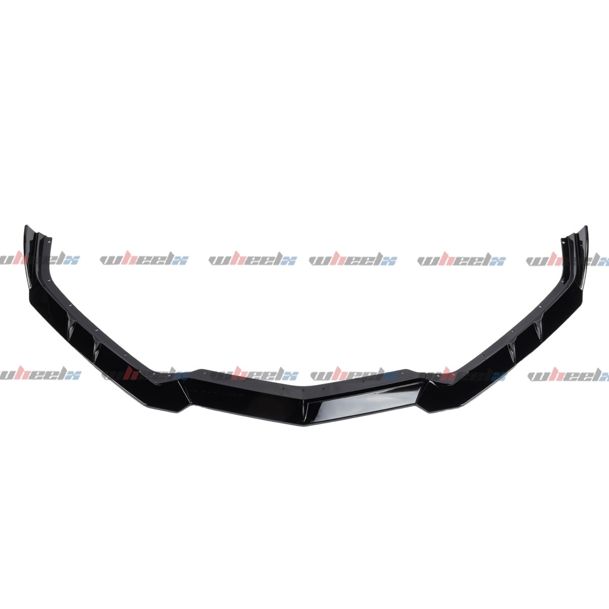 For Corvette C8 2020-2026 Gloss Black Front Bumper Lip Splitter 5VM Style 3PCS