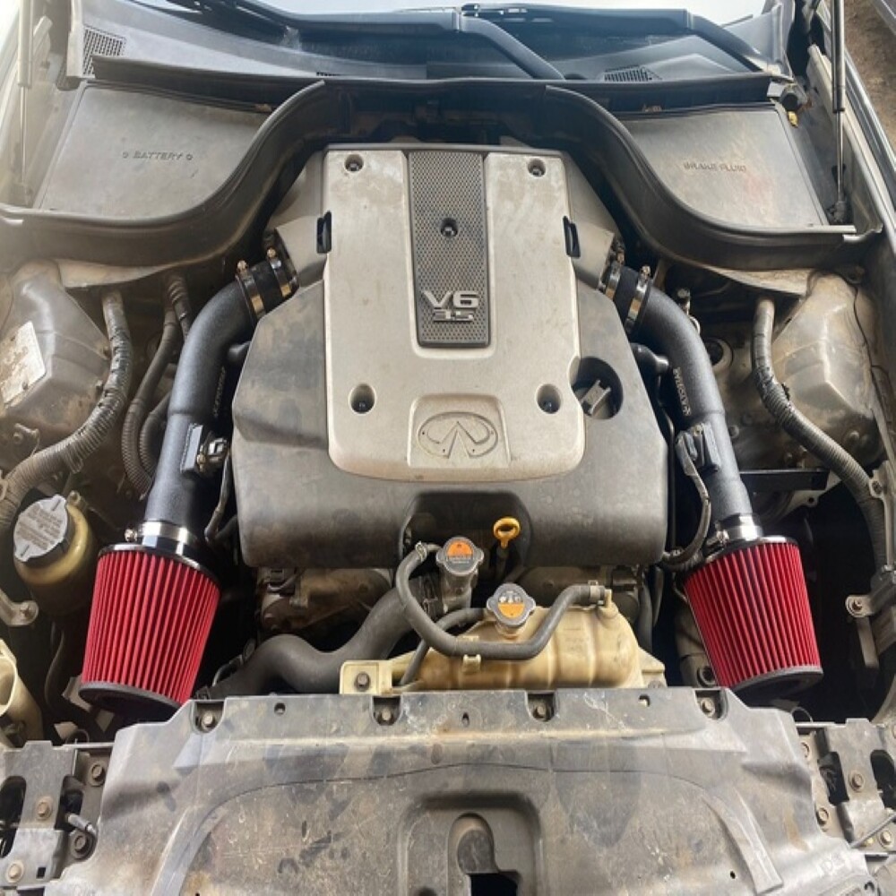 For 2007-2008 Infiniti G35 Nissan 350Z Aluminum Short Ram Cold Air Intake System