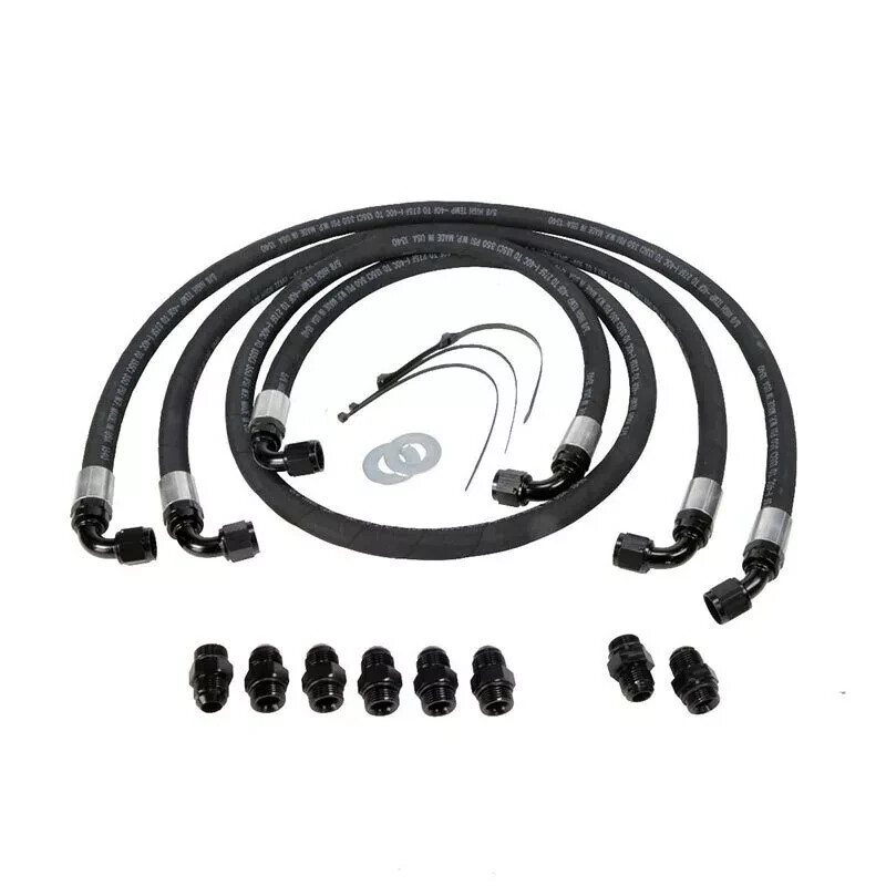 Fleece Allison Transmission Cooler Lines For 2006-2010 GM 6.6L Duramax Diesel