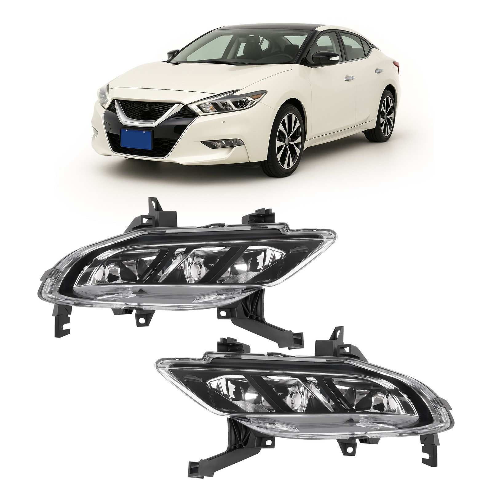 Driver Passenger Fog Driving Light Lamp For Nissan Maxima 2016 2017 2018 2019