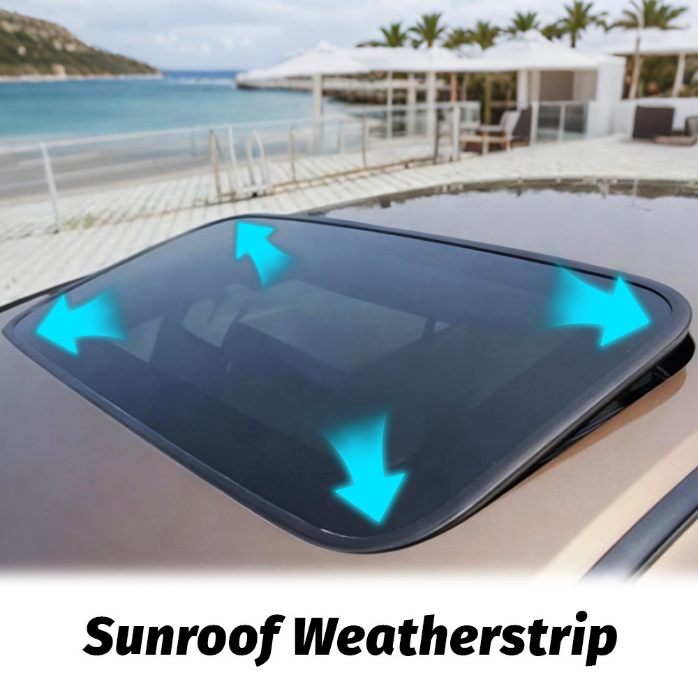 Sunroof Glass Seal Sliding Roof Weatherstrip Seal For 2005-2017 Toyota Avalon