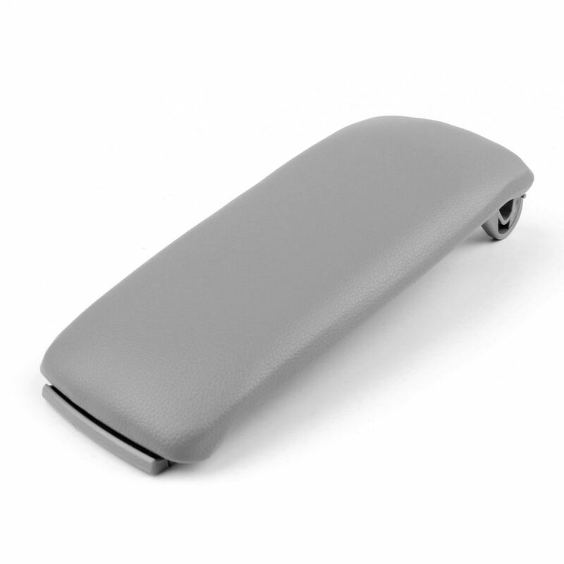 PU Leather & ABS Console Center Armrest Lid Fit For Audi A4 S4 A6 2000-2008 Gray