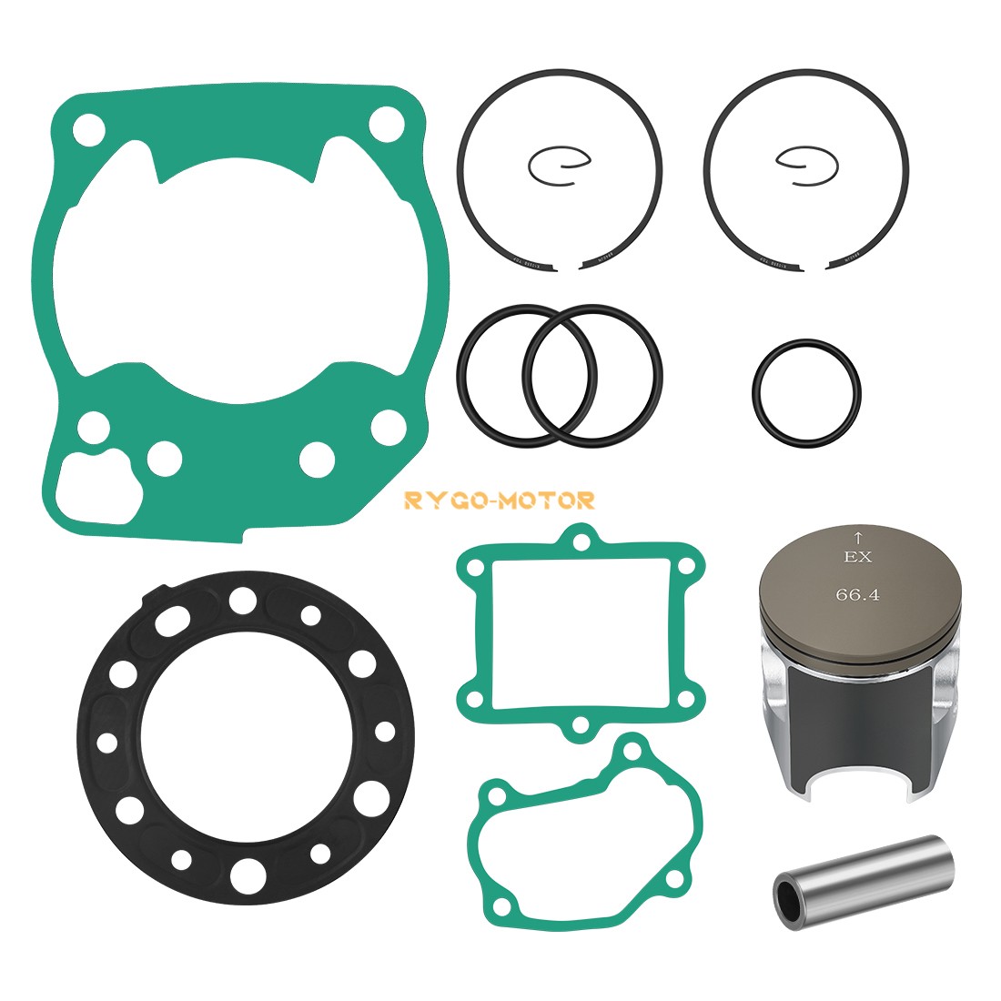 STD Bore 66.40mm Piston & Gaskets Top End Rebuild Kit For Honda CR250R 1992-1996
