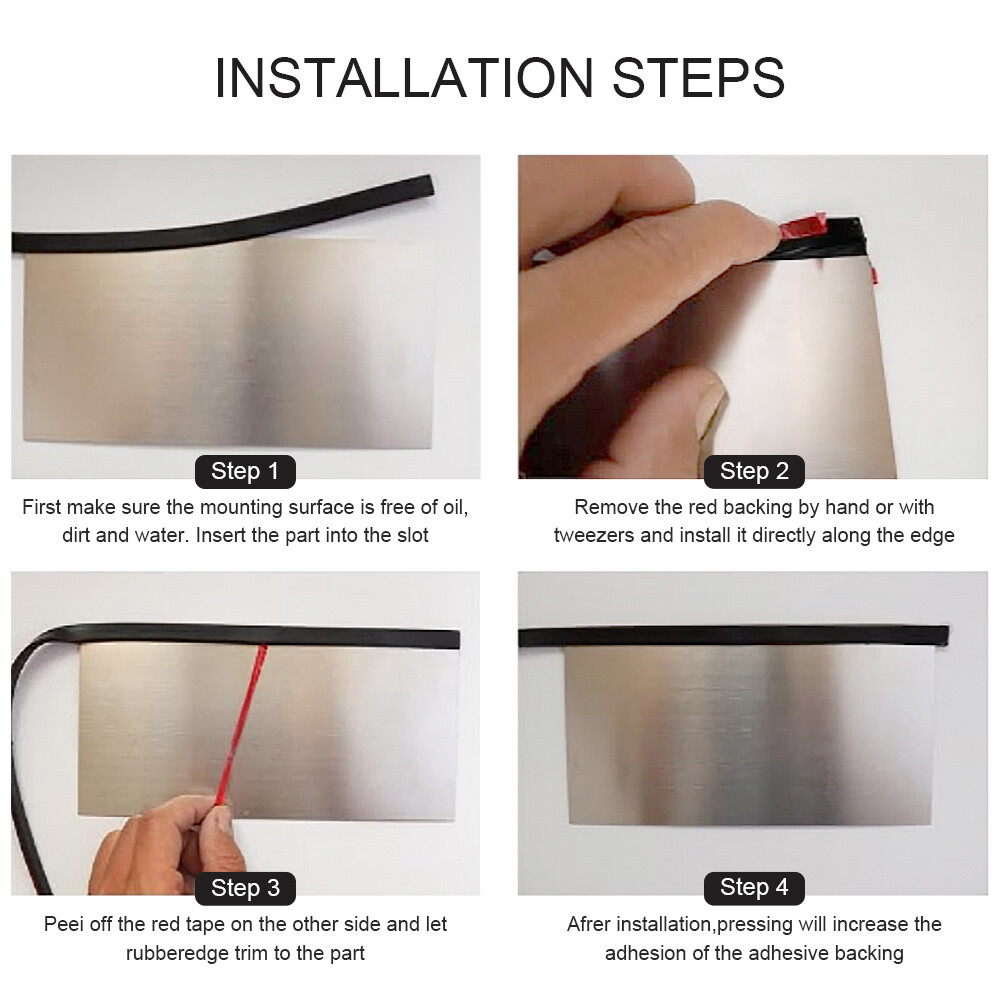 10ft U Shape Car Door Edge Guard Molding Trim Rubber Edge Strip Seal Protector