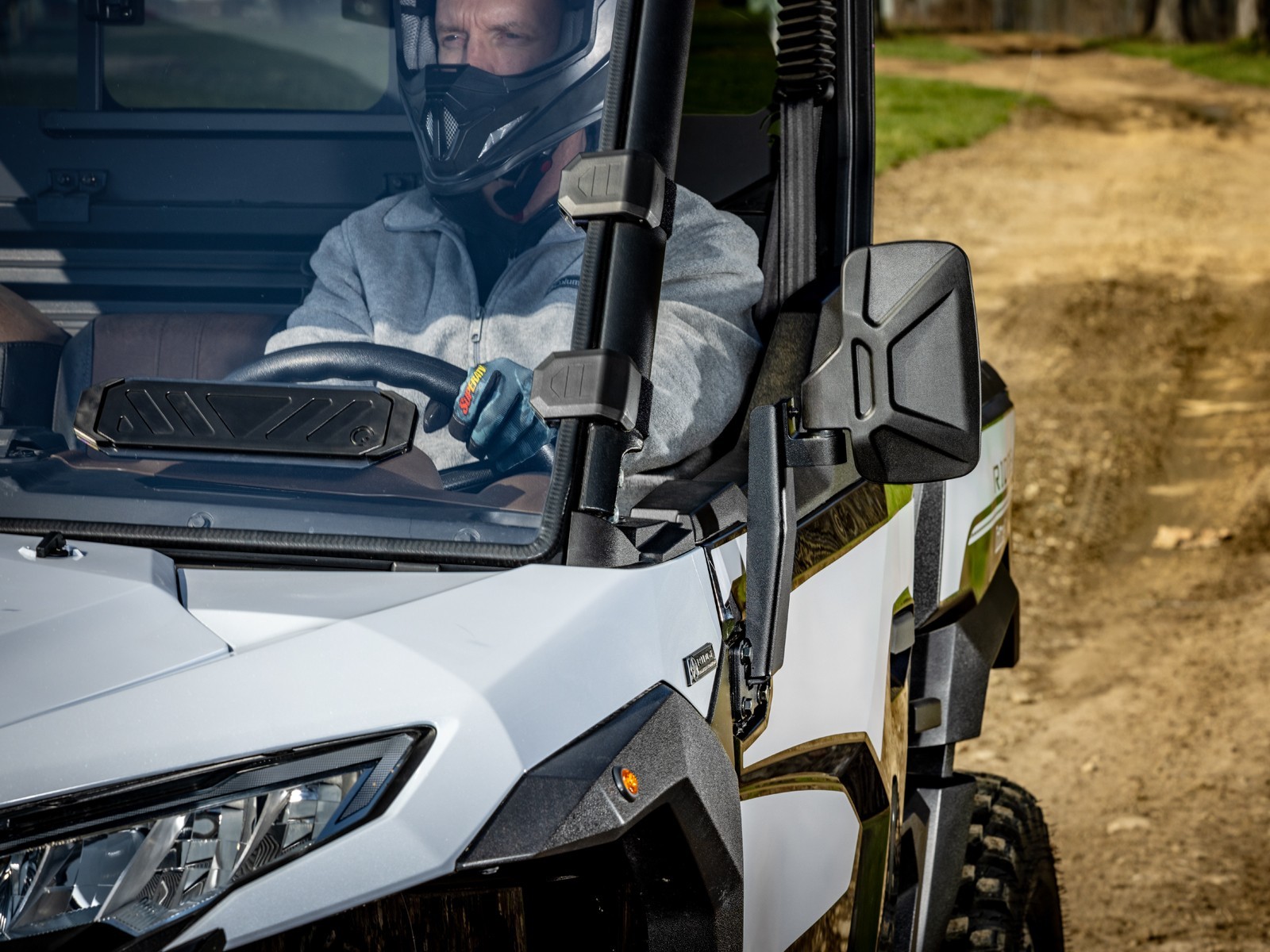 SuperATV Side View Mirror for Kawasaki Ridge/See Fitment