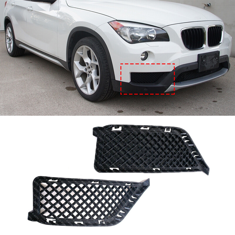 Pair Left & Right Front Bumper Lower Bottom Grille For BMW X1 E84 2013 2014 2015