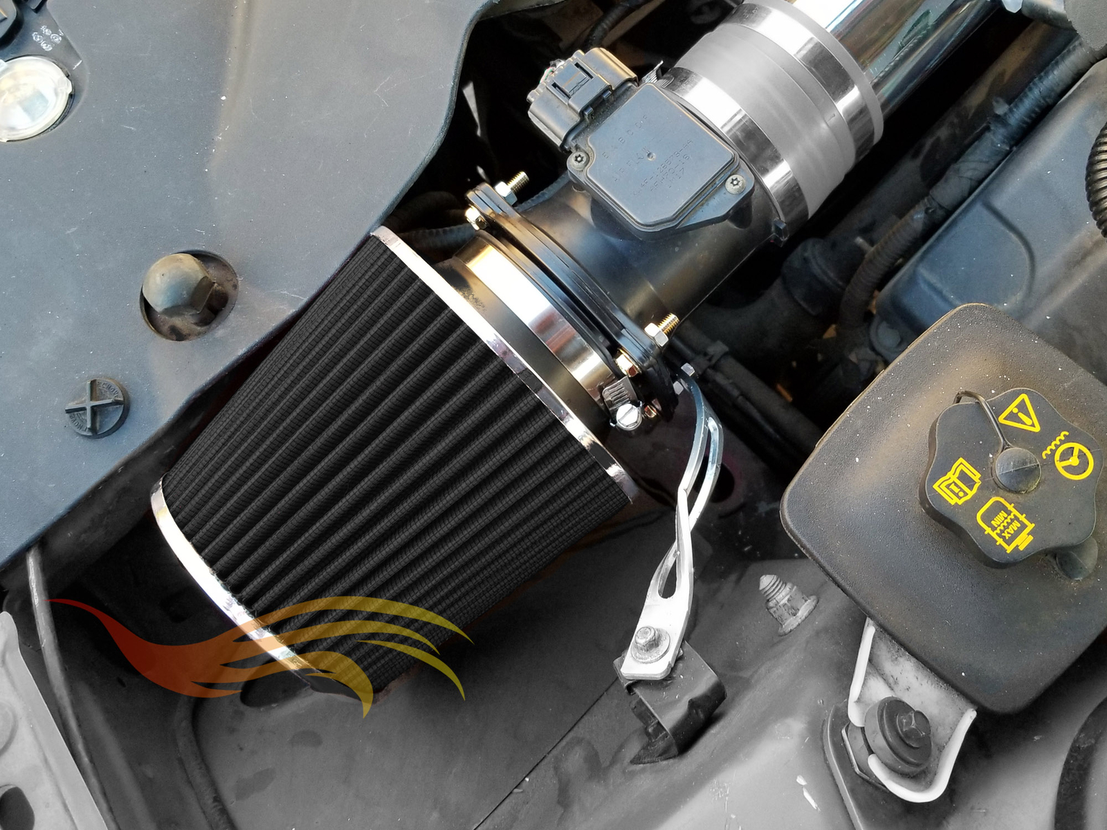 BLACK 3.5″ Inches 89mm Inlet Cold Air Intake Reusable Cone FILTER For BMW