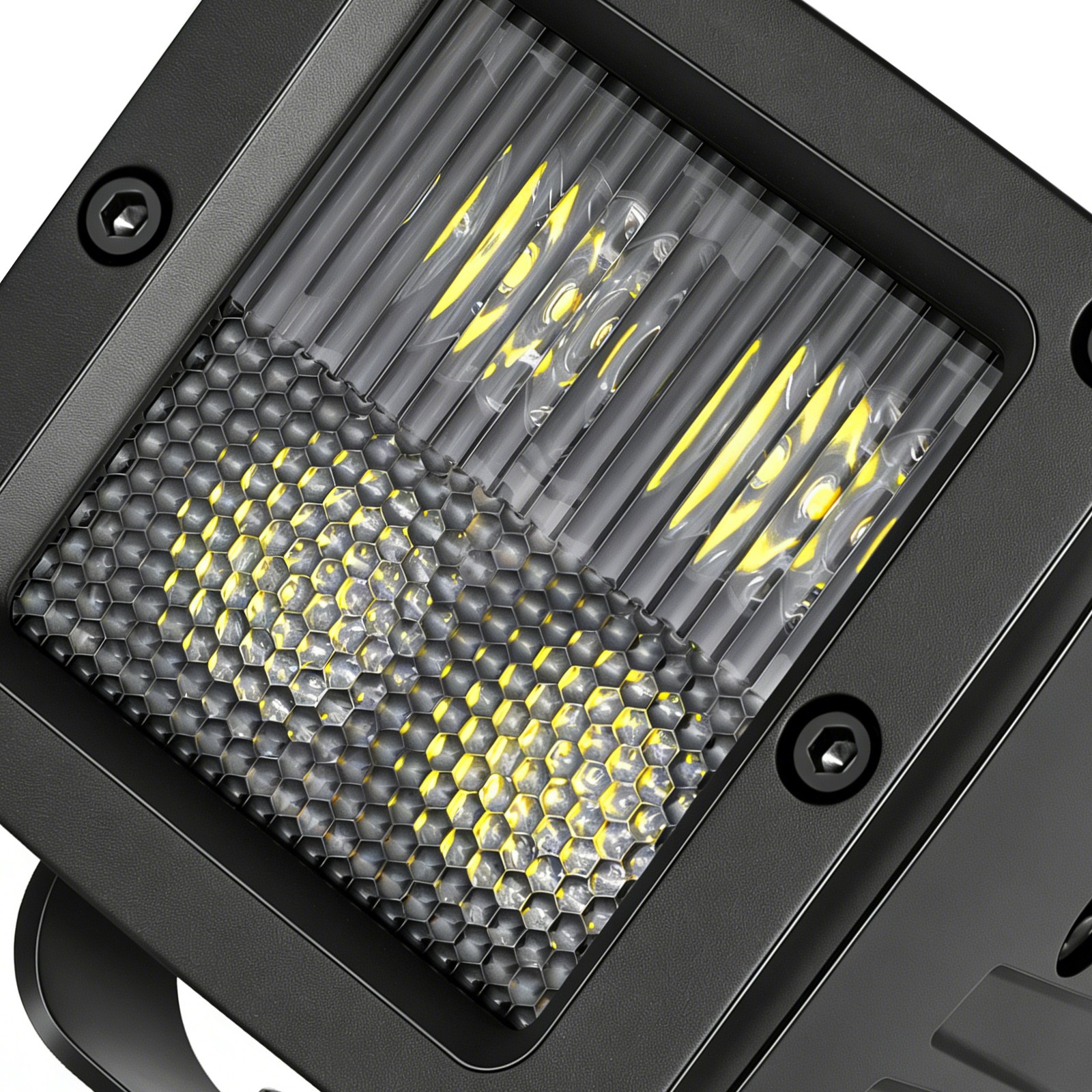 2X 3″ 100W Cree LED Cube Pods Work Light Bar Driving Combo OffRoad Truck ATV 4WD