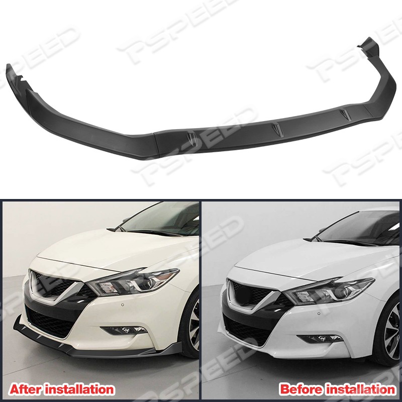 For Nissan Maxima 2016 2017 2018 GT-Style Matte Black Front Bumper Lip Spoiler