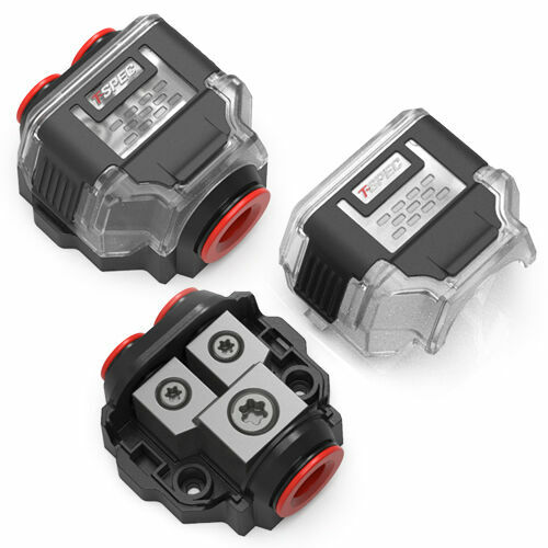 T-Spec VDB2 1/0 AWG In – 4/8 AWG Out 2-Position Distribution Block