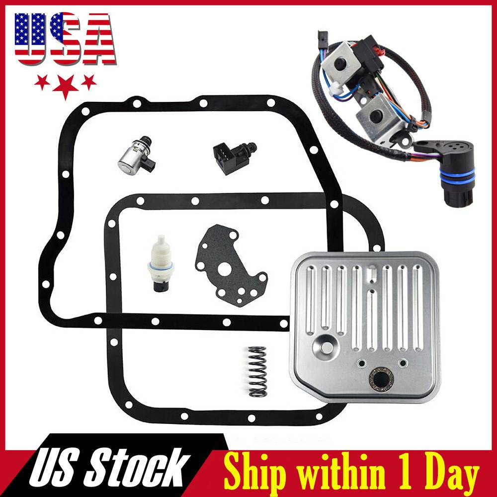 A518 46RE 48RE Transmission Filter Kit w/Solenoid &Sensor Set For Dodge Ram Jeep
