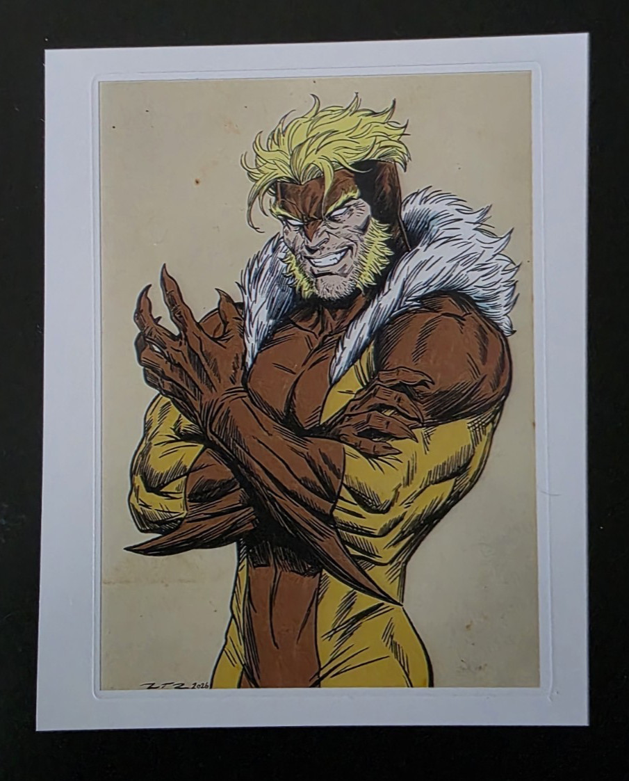 Sabertooth Marvel Vinyl Decal Sticker 3.5 Inches 1/1