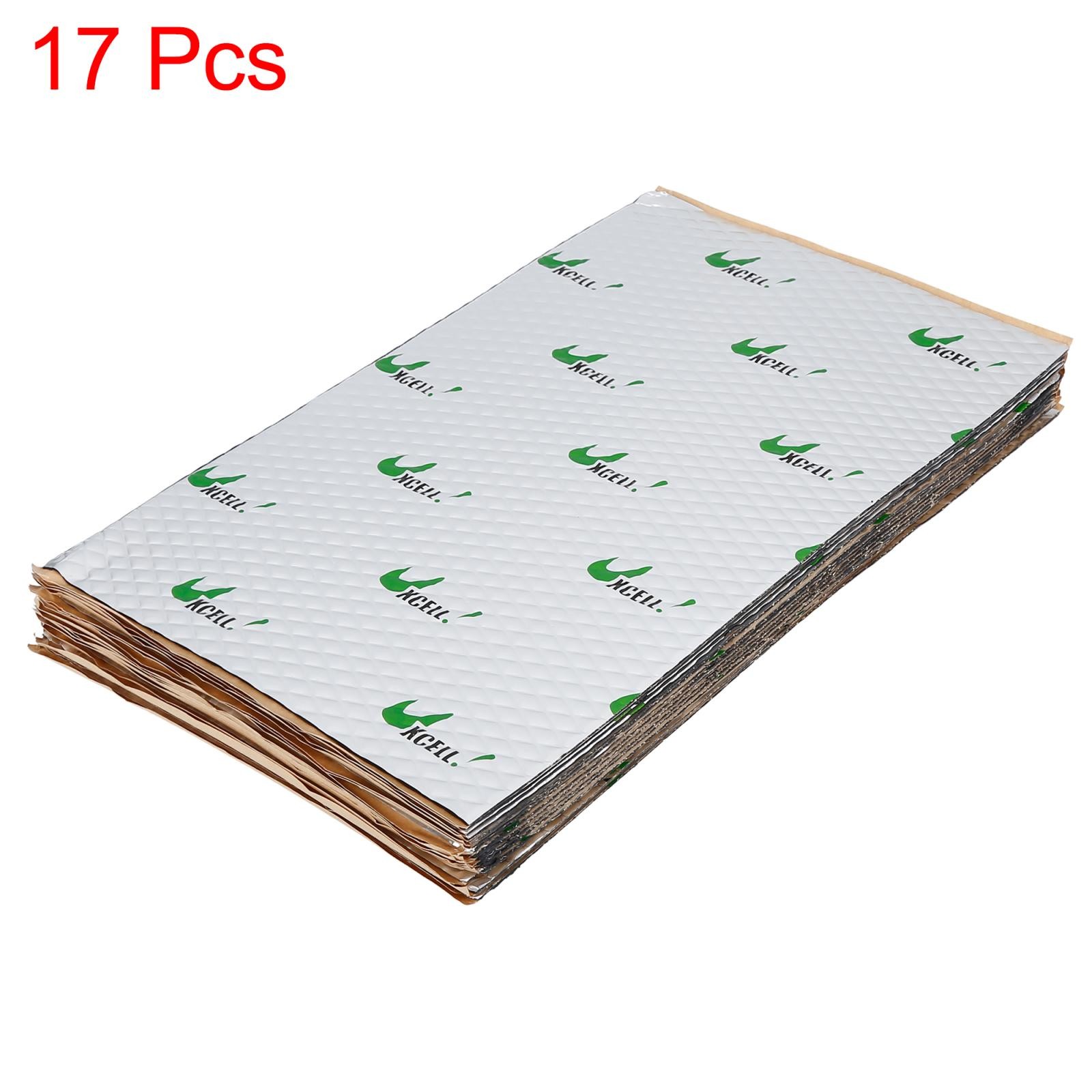 17pcs 80mil 18sqft Car Sound Deadener Heat Insulation Mat Roof Sound Barrier