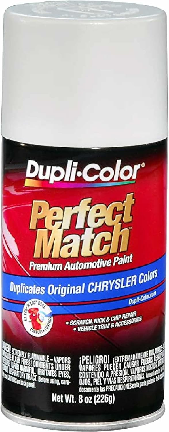 Dupli-Color Perfect Match Premium Automotive Paint, Bright White, 8 oz