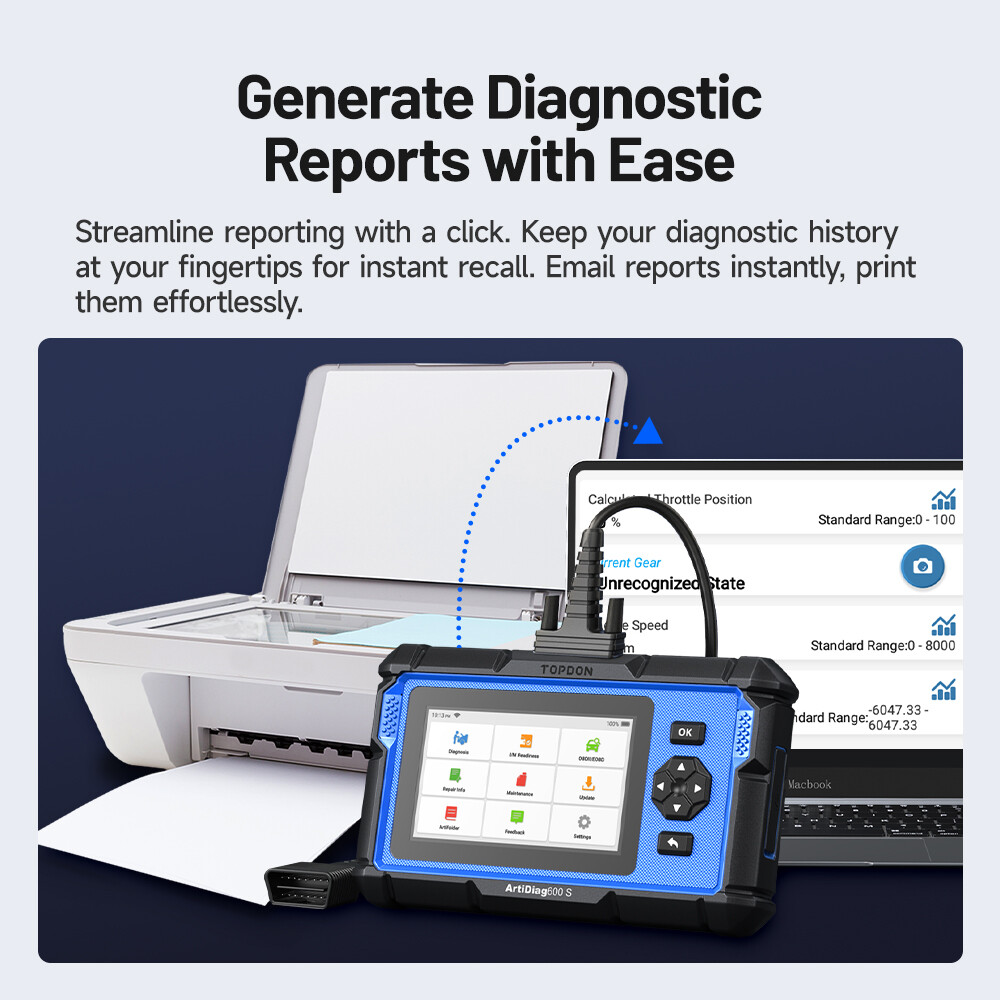 ArtiDiag600S: Multi-Function OBD2 Diagnostic Scanner