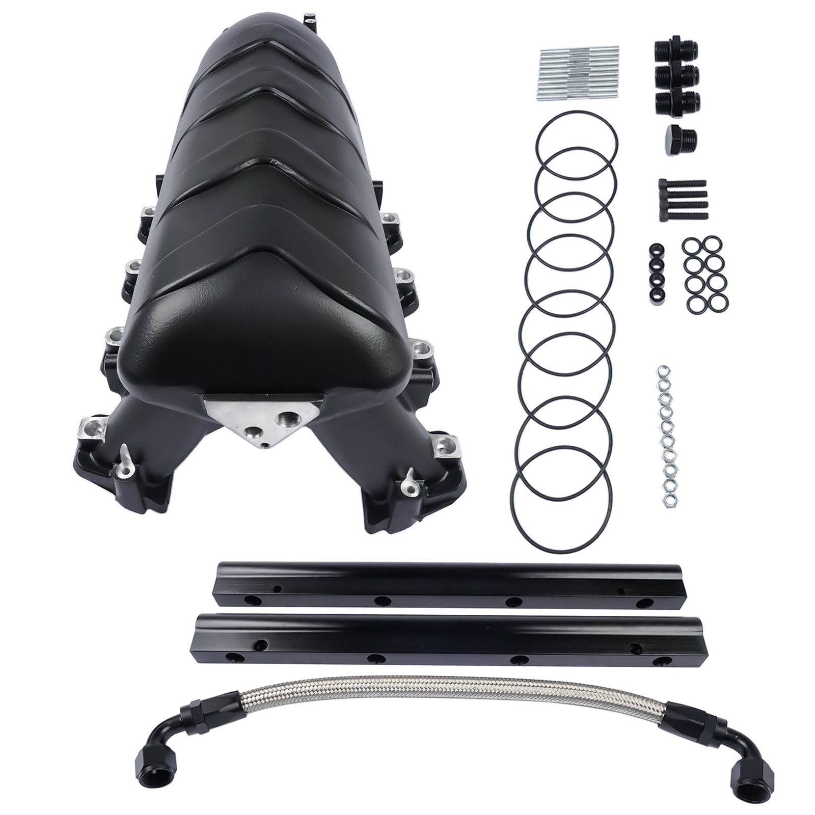 EFI LS Hi-Ram Multi-Port Intake Manifold for Chevy Small Block Gen III/IV Black