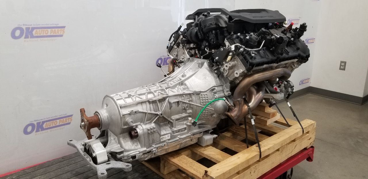 5.0 COYOTE ENGINE AUTO 10R80 TRANSMISSION GEN 4 2024 MUSTANG GT PULLOUT SWAP