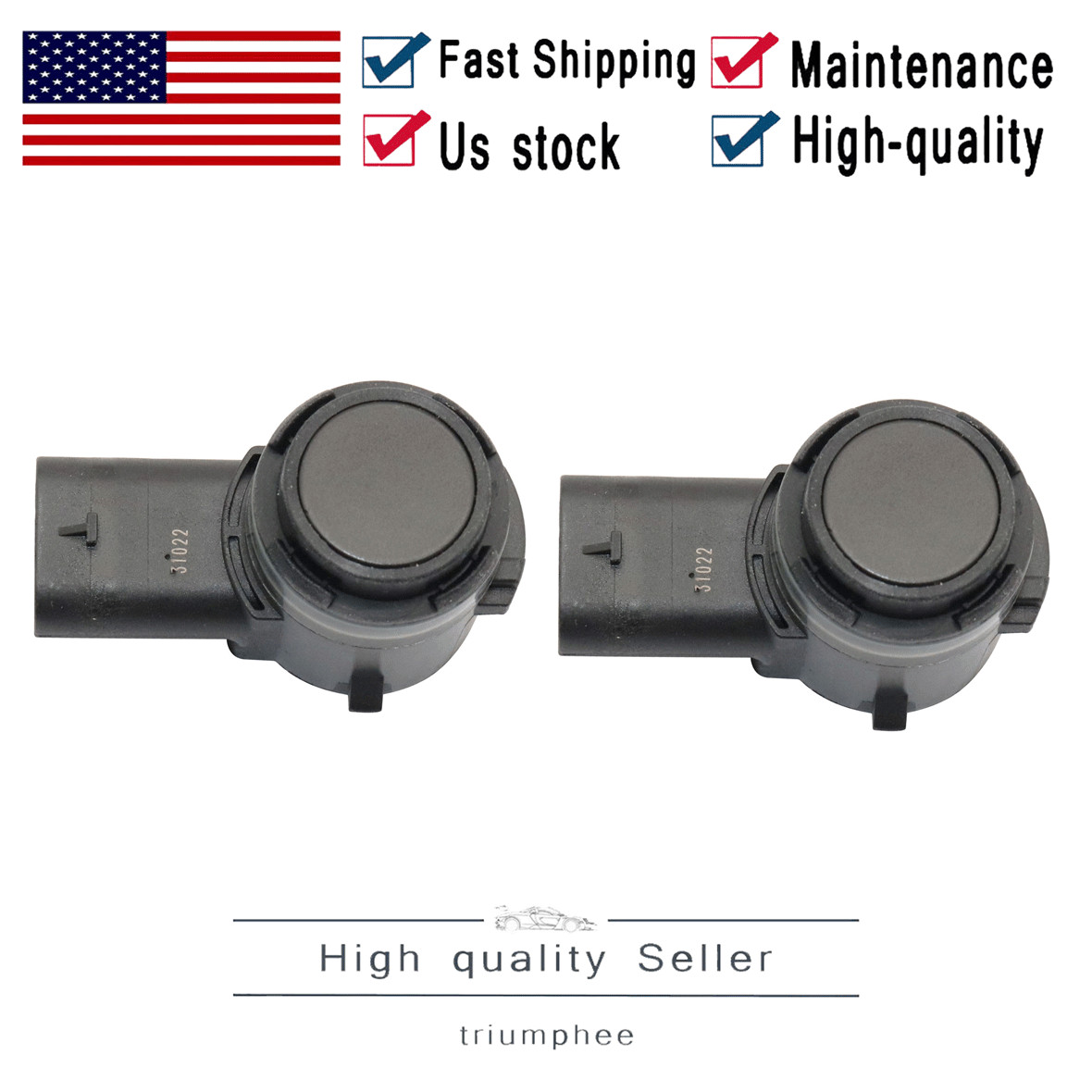 2Pcs For Nissan 21-24 Rogue 28438-5984R Distance Sensor Assembly Parking Aid