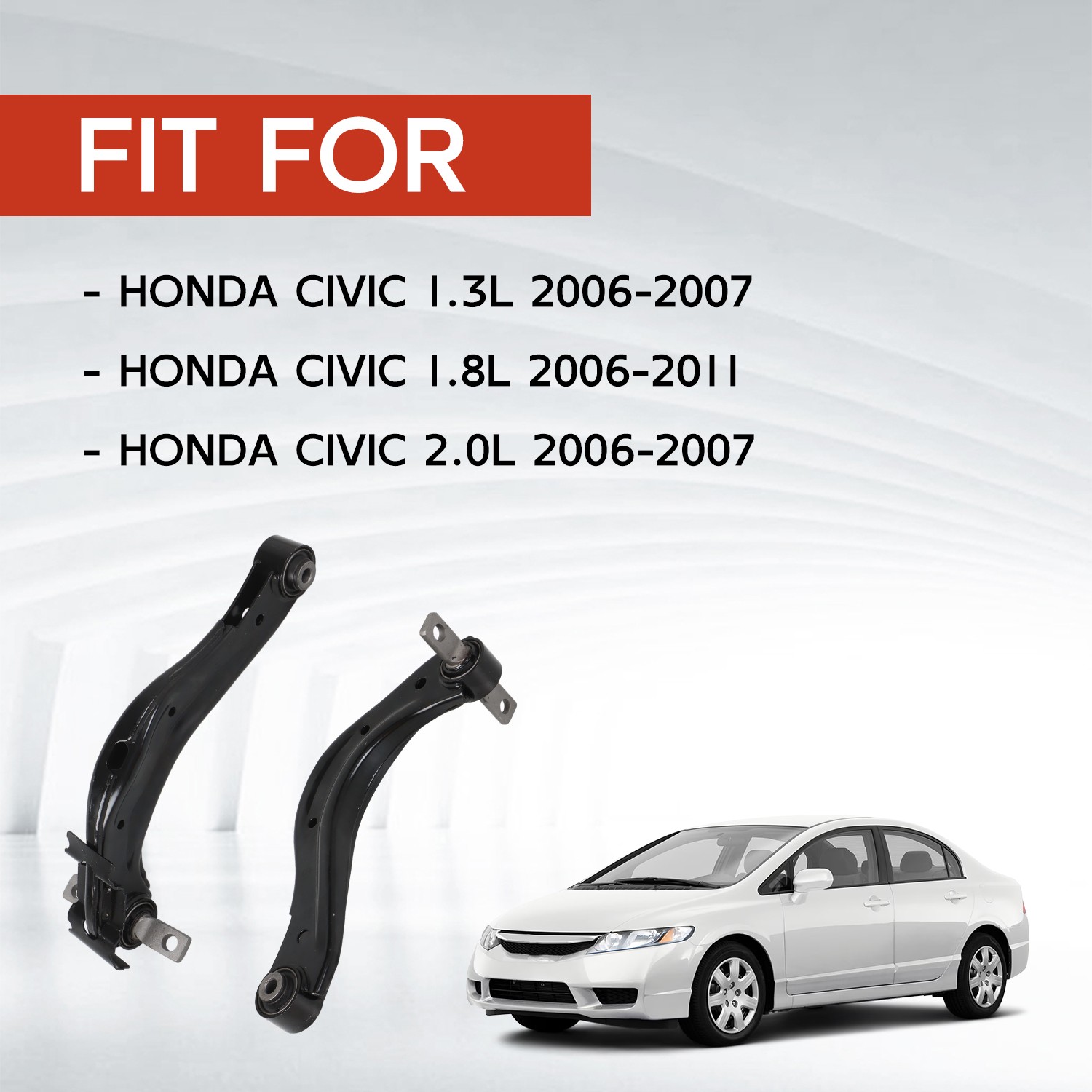 Rear Left & Right Upper Control Arms Kit for 2006-2011 Honda Civic