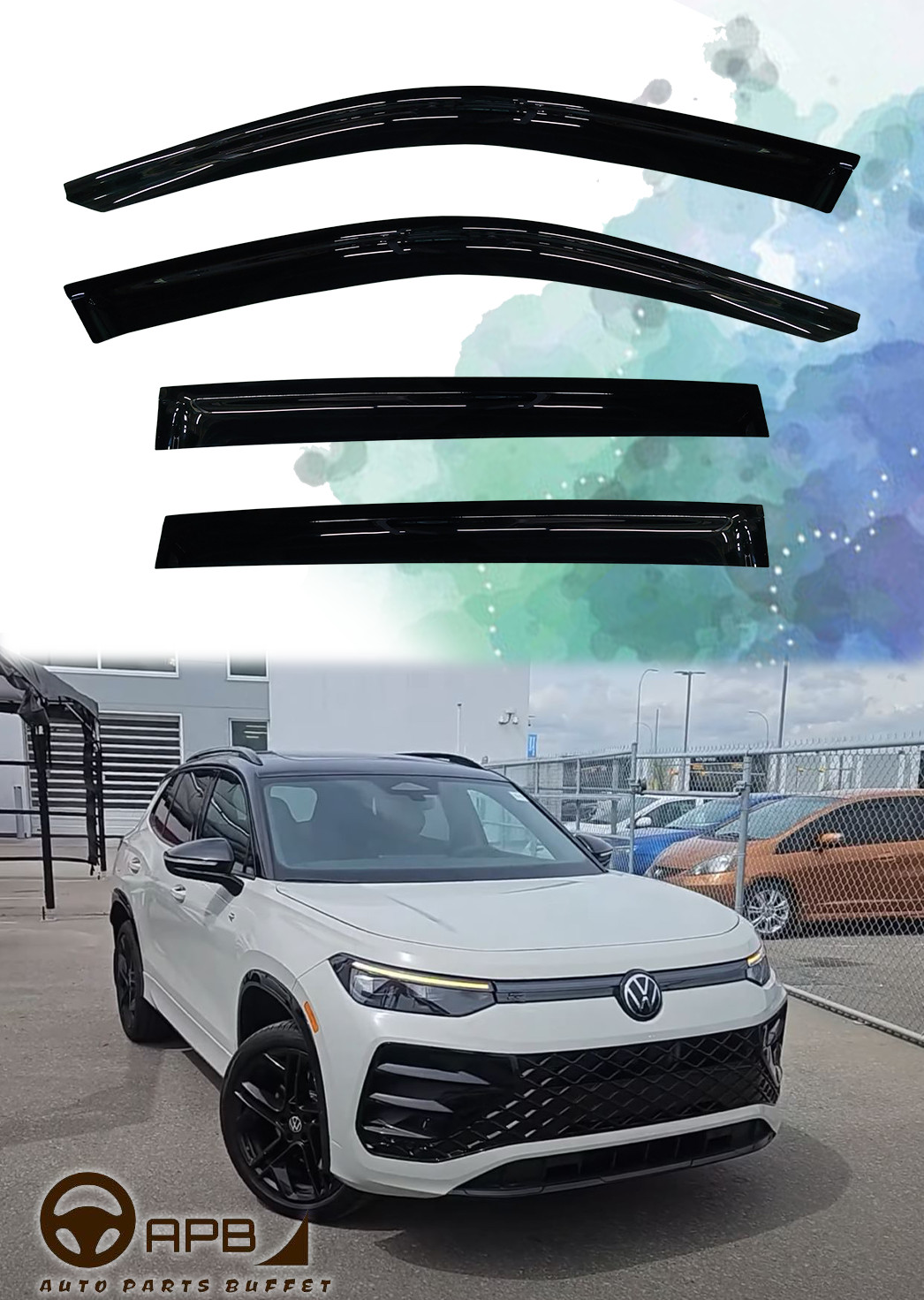 For Volkswagen Tiguan (EU Version) 2025-ON Deflector Window Visors Guard Vent