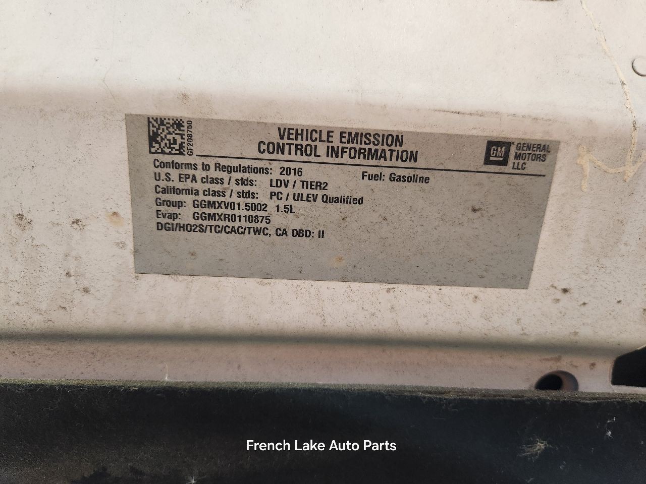 Driver Left Rear Side Door GAZ-Summit White Fits 16-25 MALIBU 1348755