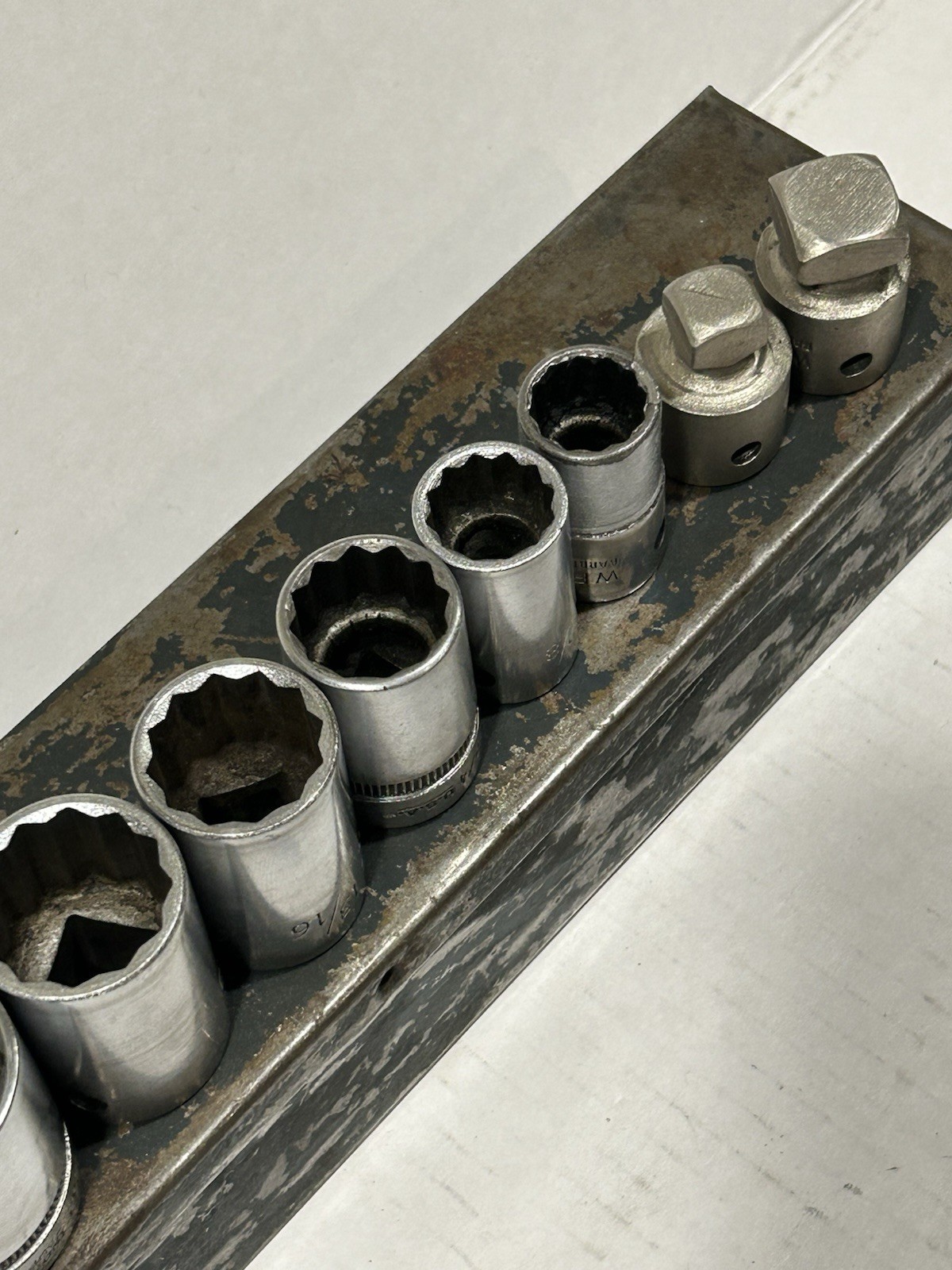 Vintage Wright Tools 14pc 1/2” Drive SAE Socket Set