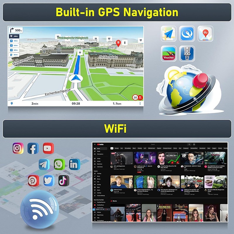 For Subaru Forester WRX/XV 2012-2015 Carplay Android 15 Stereo Radio GPS NAV 64G