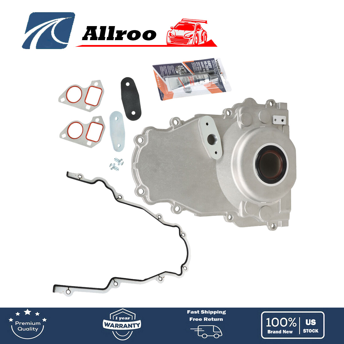 For Chevrolet Performance GM LS2 LS3 NON VVT Timing Cover 4.8L 5.3L 6.0L 6.2L