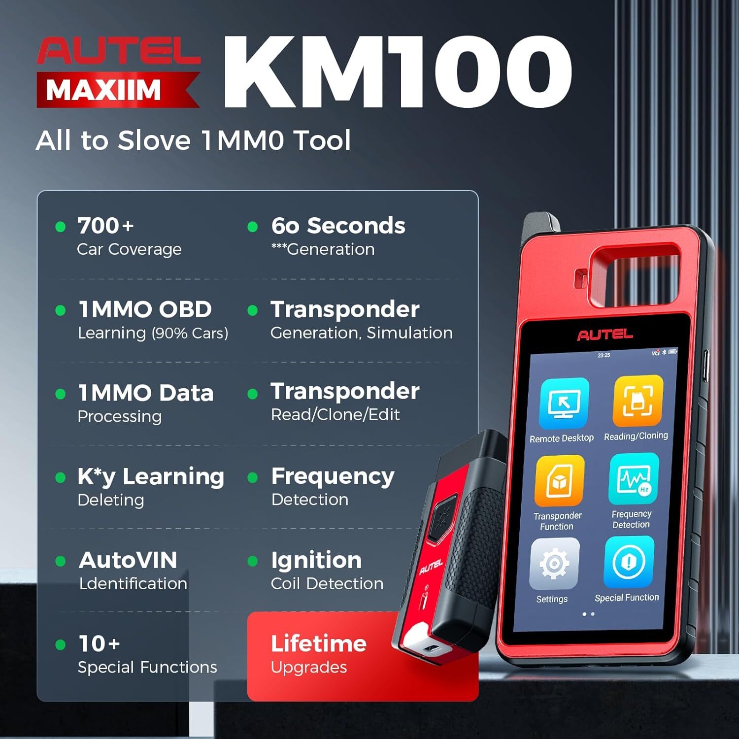 2026 Autel MaxiIM KM100 Key FOB PROGRAMMING Key Generation IMMObilizer 60S