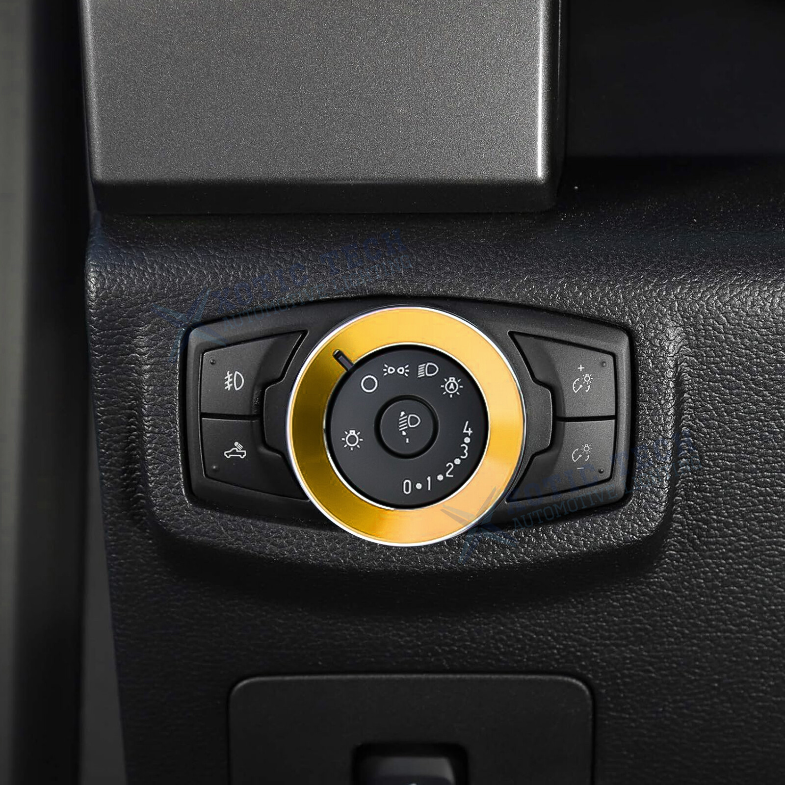 2.04“ Aluminum Headlight Switch Button Knob Cover for Ford F-150 Mustang 2015-20