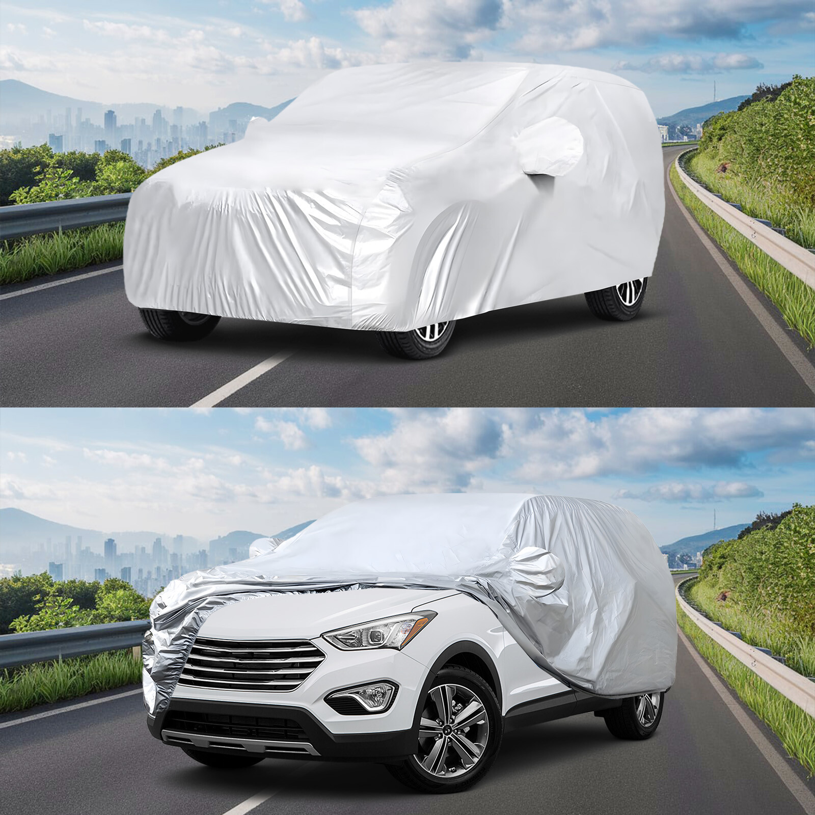 Waterproof Truck SUV Car Cover Outdoor Dust Rain UV Resistant Protect for Honda