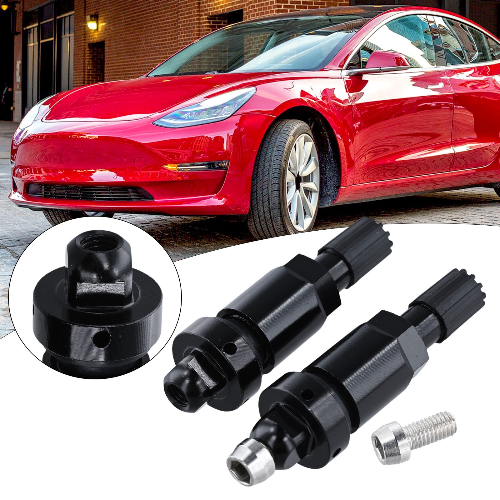 Replacement Tire Valves TPMS Alloy Rubber Gaskets Touch Of Style Fixing Nut