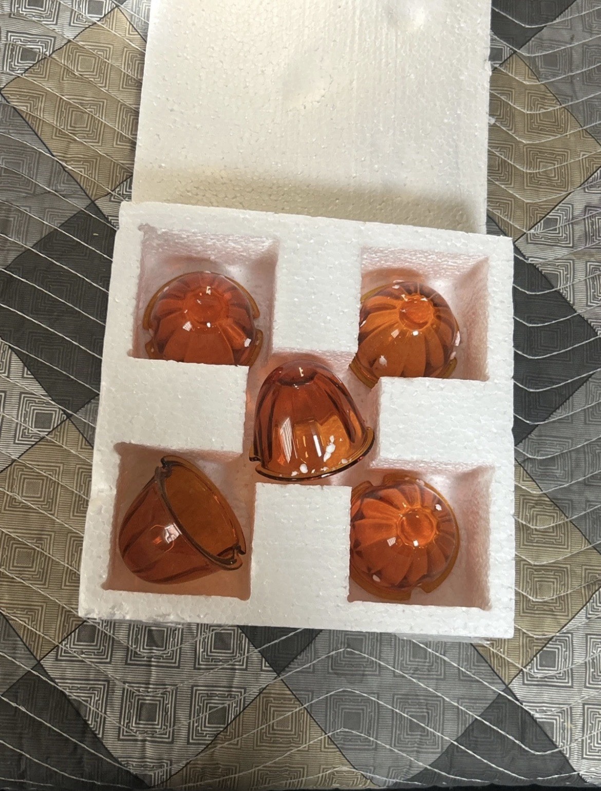 GG Grand General A92509 3.5″ Dark Amber Watermelon Plus Glass Lens, Set of 5