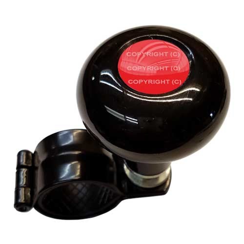 Black Steering Wheel Suicide Spinner Handle Knob Truck Car – GLOSS RED DOT TOP