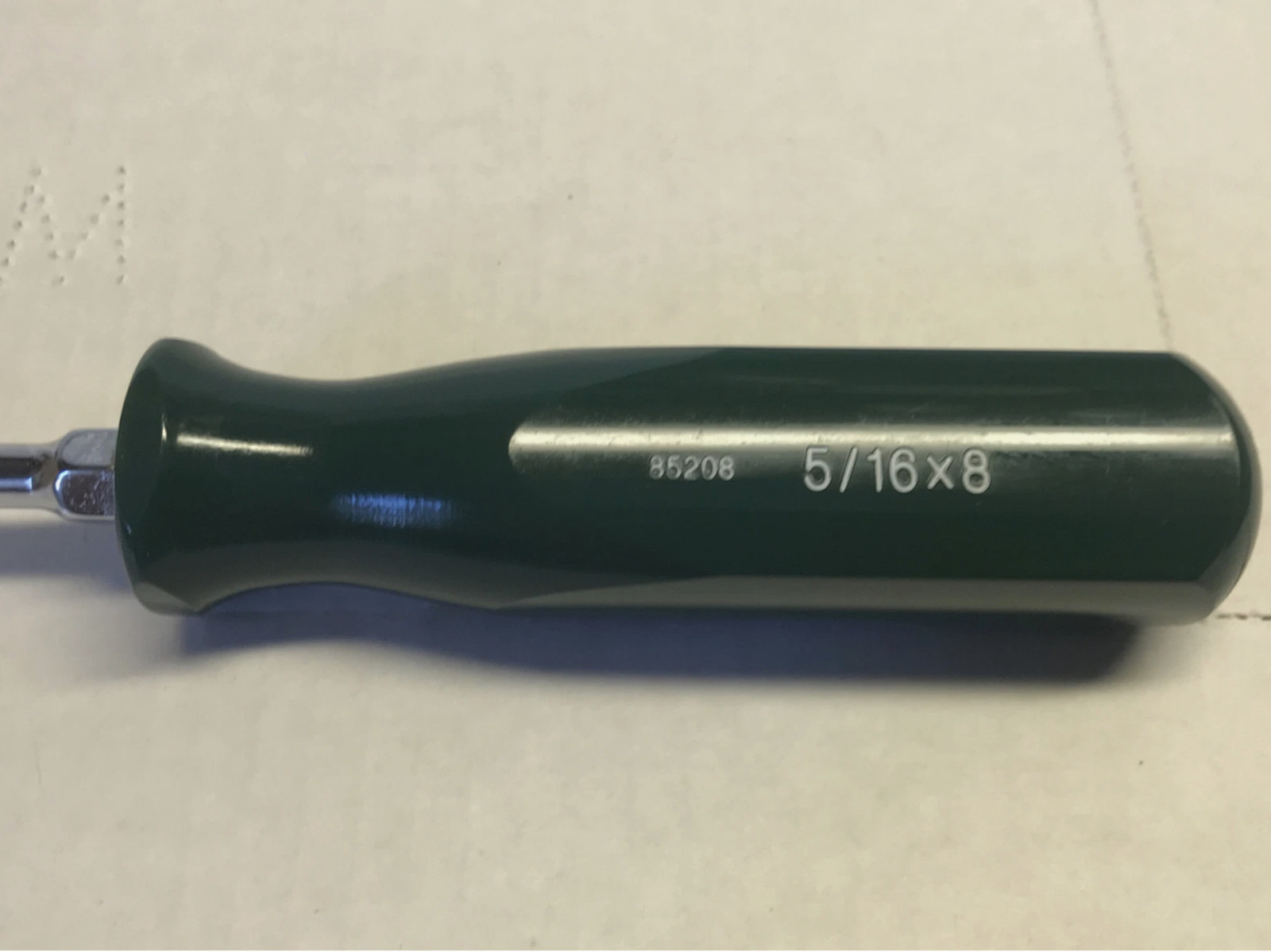 SK Hand Tools 85208 Slotted, Flat, Cushion Grip Cabinet 8” Screwdriver New.