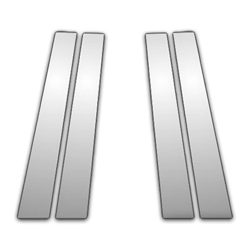 4p Stainless Pillar Post Covers fits 2010-2017 Audi S4 by Brighter Design
