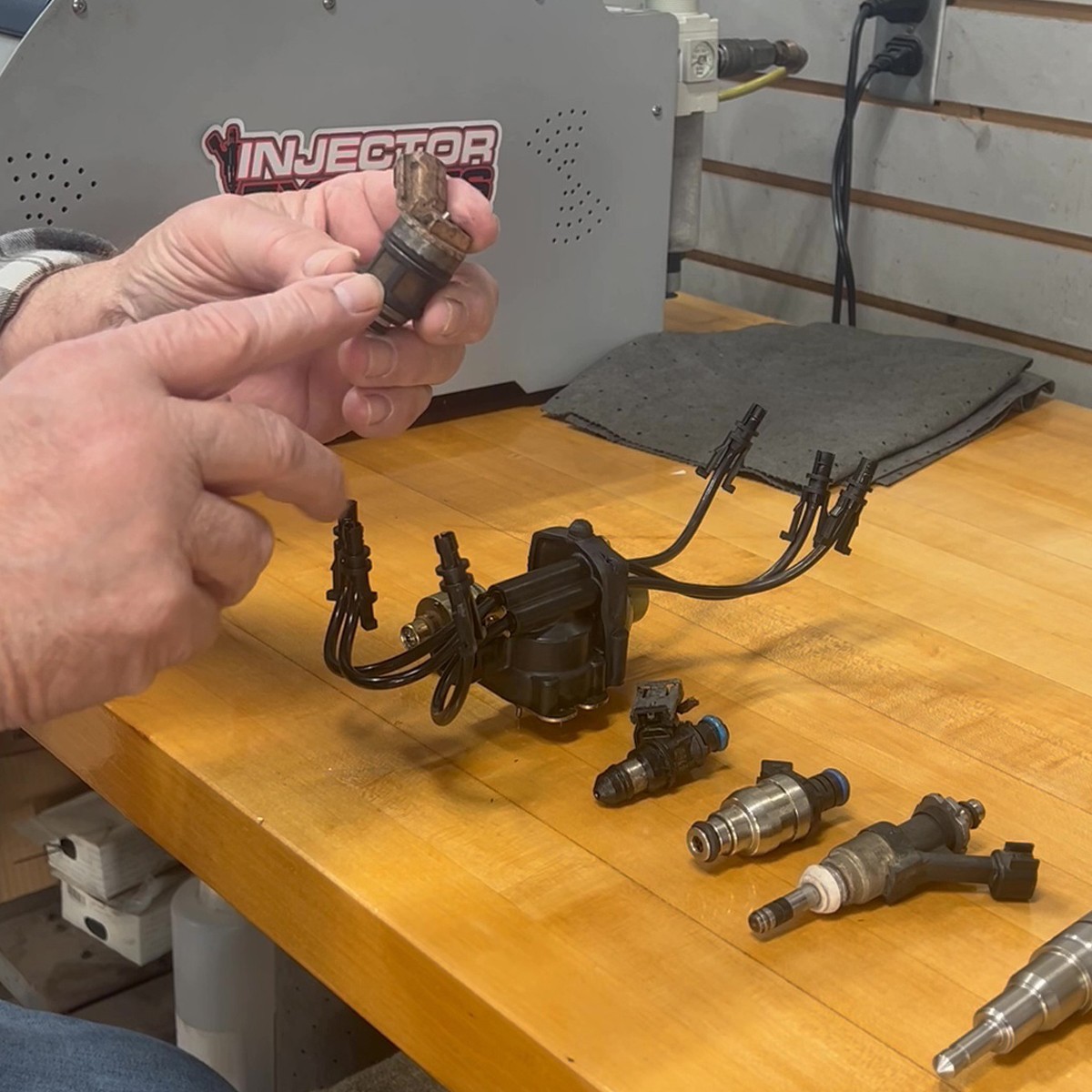 Standard Fuel Injector Cleaning Service Test Match Flow Testing Ultrasonic